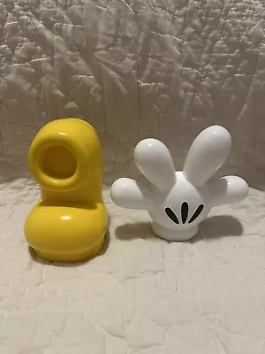 Disney Store Mickey Mouse Book Ends Shoe AND Glove Ceramic RETIRED • $50