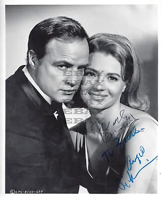 MARLON BRANDO & ANGIE DICKINSON Vintage Autographed Signed 8x10 Photo Reprint • $18.99