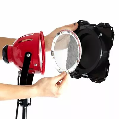 800W Video Continuous Red Head Light With Gel Color Filter+Wooden Clip+Bulb Kit • £71.99