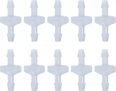 10 Pack 1/4 Inch Plastic Check Valve One Way 10 Pack 1/4 Inch Plastic Check Val • $13.61