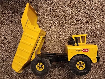 Vintage Mighty Tonka Large Yellow Metal Dump Truck • $69