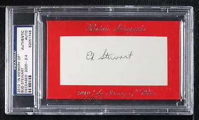2010 Historic Cut In Memory Of Edition /4 Bud Stewart PSA/DNA Encased Auto • $21.76