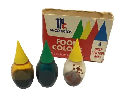 McCormick Food Color Vintage Vials • $9.99