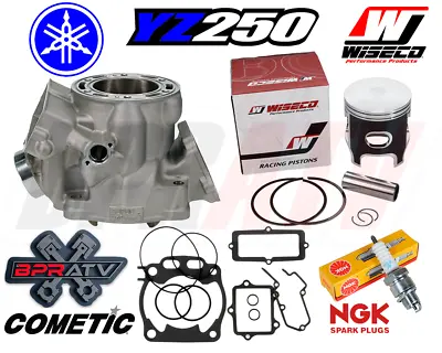 Yamaha YZ250 YZ 250 Top End Rebuild Kit Cylinder Wiseco Piston Cometic 1999-2024 • $548.99