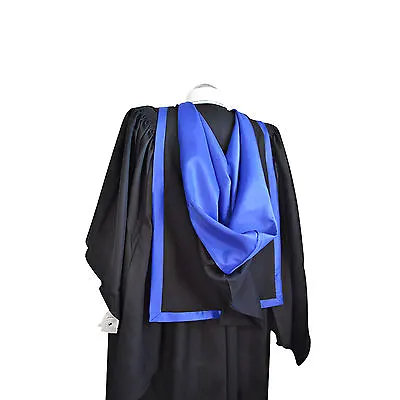 Graduation Full Shape Hood Royal Blue University Bachelors Masters Academic • £22.28