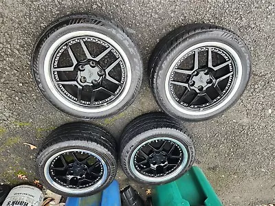 97-04 Corvette C5 BLACK Z06 Replica Wheels 17 And 18 Inch Set With Tires FOUR • $719.10