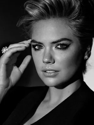 V7102 Kate Upton Eyes Beautiful Face Portrait Hot Model BW WALL POSTER PRINT AU • $29.65