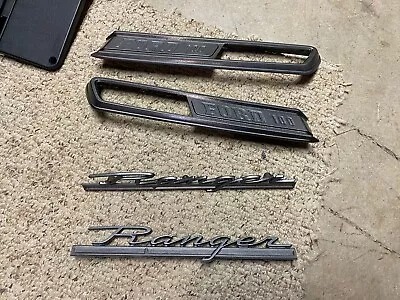 1969 Ford F100 “Ranger” Styleside Bedside Emblem RH LH Pair Ford F100 Hood • $50