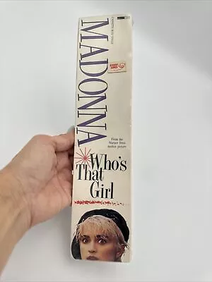 Sealed Madonna  Who’s That Girl  1987 LONGBOX Maxi-Cassette Tape • $399.99