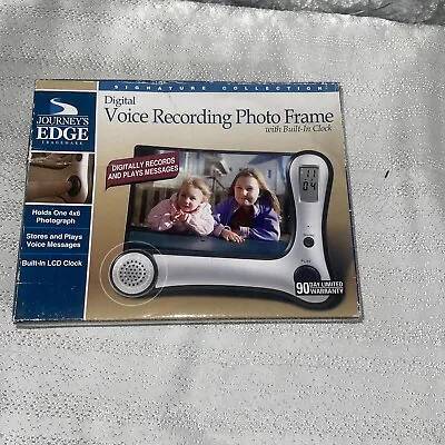 Journeys Edge Digital Voice Recording Photo Frame With Built In Clock  • $10