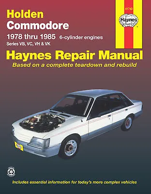 Holden Commodore VB VC VH VK 1978-1985 Workshop Repair Manual 41740 • $59.50