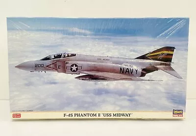 Hasegawa F-4S Phantom II USS Midway 1:72 Plastic Model Kit 00394 New Sealed • $49.95