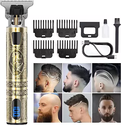 Professional Hair Clippers For Men With USB Cordless Rechargeable Grooming Kits • $18.99