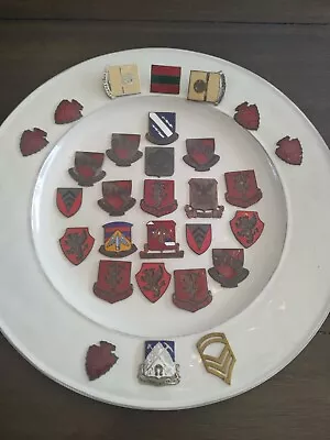 Vintage Crest Badge Military Pins Medals Lot • $25