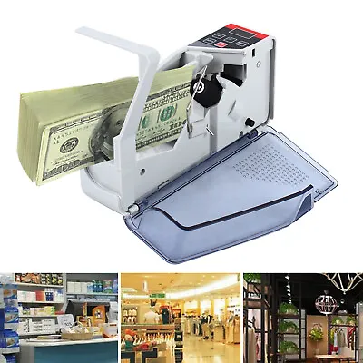 Money Counter Bill Cash Banknote Currency Counting Machine 2W 600 Sheets/Min • $34.01