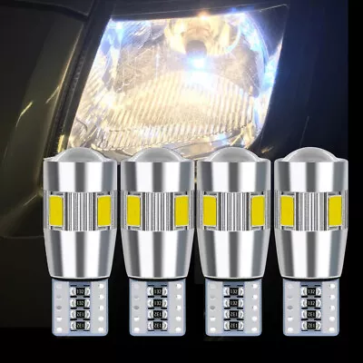 4x Canbus T10 LED SMD Car Side Wedge Parker Light Globe White Bulbs 168 194 W5W • $8.08