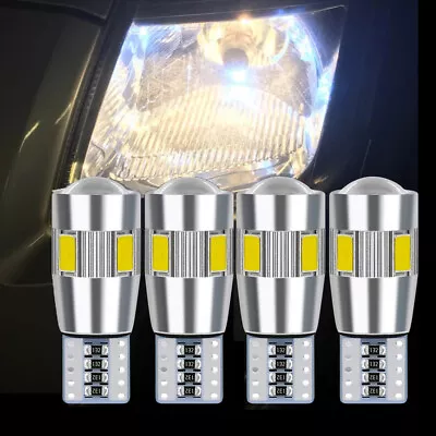 4x Canbus T10 LED SMD Light Car Side Wedge Parker Globe White Bulbs 168 194 W5W • $8.99
