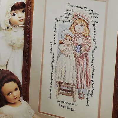 Leisure Arts My Little Girl Daughter Mother Doll Mom Cross Stitch Chart 647 Vtg • $3.32