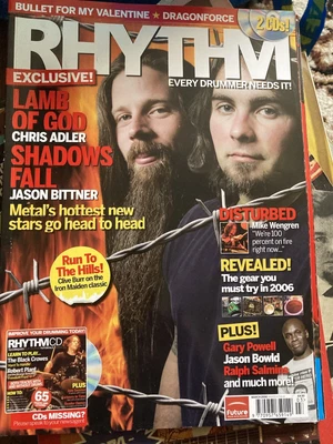 £0.99 • Buy Rhythm Magazine March 2006 Lamb Of God, Shadows Fall.  No Cd