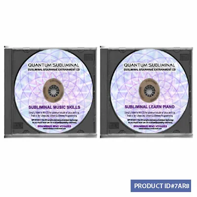 2 Subliminal Music Skills- Learn Learning Piano Pianist- Brain Wave Training Aid • $21.99