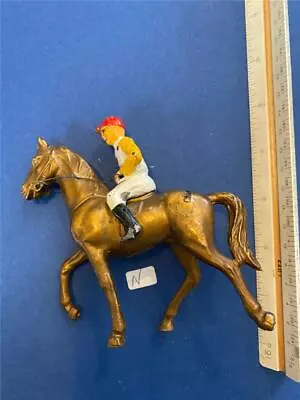 Vintage Metal Horse Lead Jockey - Charles Town West Virginia Figure Souvenir • $29.95