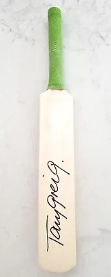 $99 • Buy Tony Greig Hand Signed Mini Cricket Bat England Captain Ashes Commentator Great