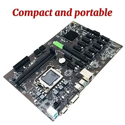 Mini B250 BTC 12 PCI-E Desktop Motherboard LGA 1151 DDR4 SATA3.0 USB3.0 CPU New • $135.13