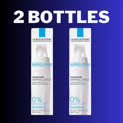 (2) La Roche Posay Toleriane Dermallergo Ultra Soothing Repair Moisturizer 1.35 • $39.99