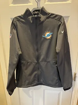 Nike Shield Miami Dolphins On Field Full Zip Jacket (Men’s Size Large) • $50