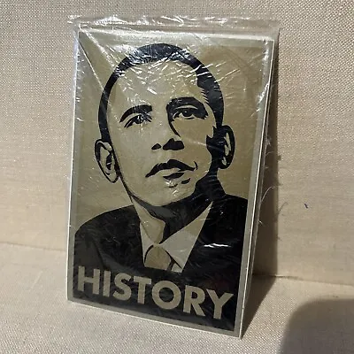 Shepherd Fairey Obama Hope Sticker Obey Giant Obama History Sealed 10 Pack Gold • $69.99