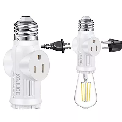 3 Prong Light Socket To Plug Adaptere26 Outdoor Light With Outlete27 Light Bulb • $10.76