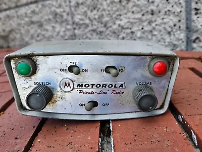 Old Motorola Private Line Radio Vintage Police Car Highway Patrol 2 Way • $65