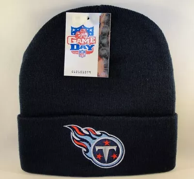 Tennessee Titans NFL Vintage Cuffed Knit Hat Navy Twins Enterprise • $15.99