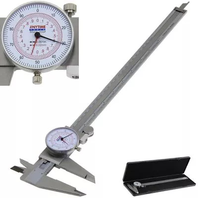 Dial Caliper 12  / 300mm Dual Reading Scale Metric SAE Standard INCH MM Anytime • $82.95