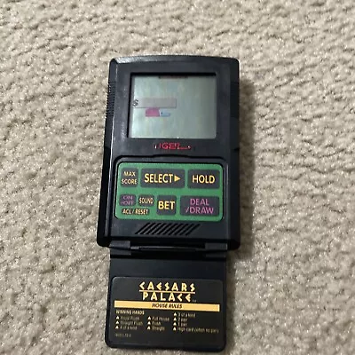 Tiger Caesars Palace Video Poker Handheld Electronic Game • $4