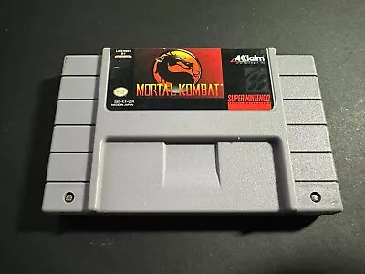 Mortal Kombat SNES Super Nintendo Tested & Working Authentic! • $11.99