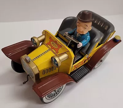 Vintage 1961 Hubley Mr. Magoo Battery Op Tin Litho Car WORKS VGC Missing Canopy • $424.99