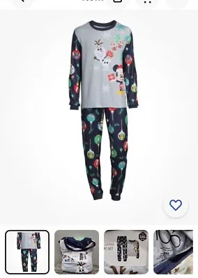 Disney’s 100th Mixed Character Women Size M (8/10) Matching Family Pajama Set • $16.99