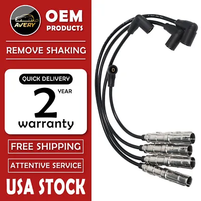 4* Spark Plug Wire Kit For VW Seat Beetle Golf Jetta 1998-2015 L4 06A905430AH • $25.50