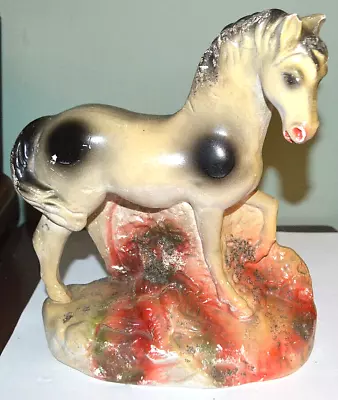 Vintage Carnival Chalk Ware Horse Pony Figure 10.5  Tall • $24.47