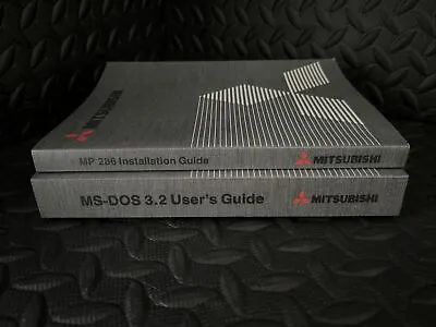 Mitsubishi MS-DOS 3.2 User Guide & MP 286 Install Guide - 1987 • £9.99