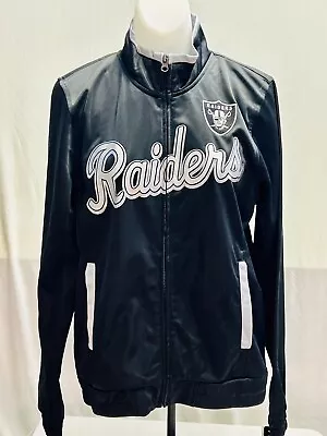 NFL Raiders Zip Up Track Jacket NWT Women’s Size M • $20