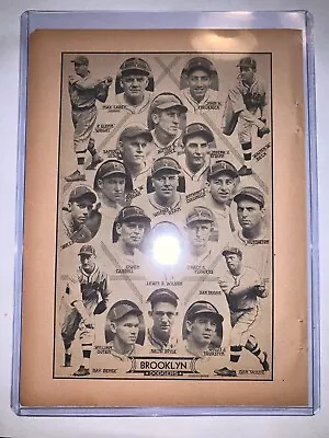 1934 Spalding BROOKLYN DODGERS AL LOPEZ HACK WILSON Hof Team Photo 5  X 7  • $10.50