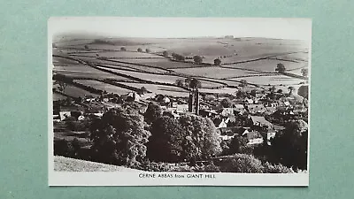 Cerne Abbas From Giant Hill - Hodges RP Postcard • £2.80