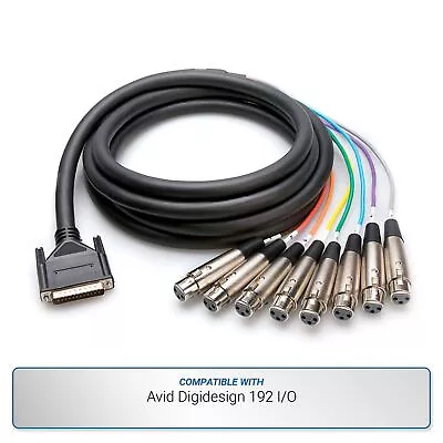 $82.95 • Buy Hosa 15-foot 8-Channel DB25 To XLRF Analog Snake For Avid Digidesign 192 I/O