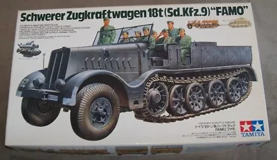 Schwerer Zugkraftwagen 18t (Sd.Kfz.9) “FAMO” W/Crew By Tamiya (Item 35239) • $64.99