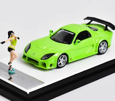 AU TM 1:64 Green RX7 Veilside Figure Racing Sport Model Diecast Metal Car New • $80.29