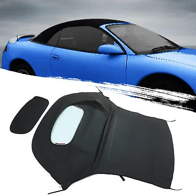 For Mitsubishi Eclipse 1995-99 Convertible Canvas Soft Top W/Heated Glass Window • $175.99