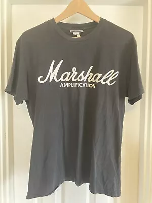 Vintage Well Worn MARSHALL AMPLIFIERS Black T Shirt Good Condition • $40