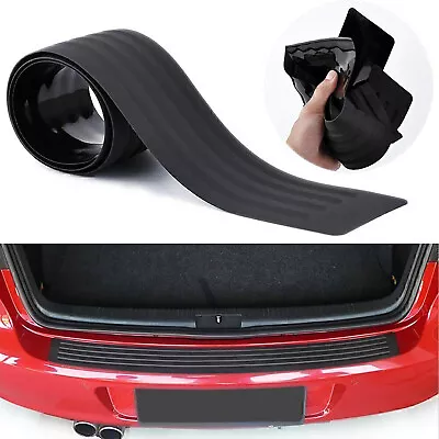 Car Rear Bumper Protector Trim Rubber Strip Trunk Sill Guard Scratch Pad Cover • $10.99